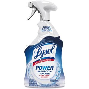Lysol Power Foaming Bathroom Cleaner, Multipurpose Cleaner For Showers, Bathtubs, Sinks, Disinfectant Spray Kills 99.9% Of Germs, Zero Bleach Cleaning Spray, 32 Oz. 5 pack