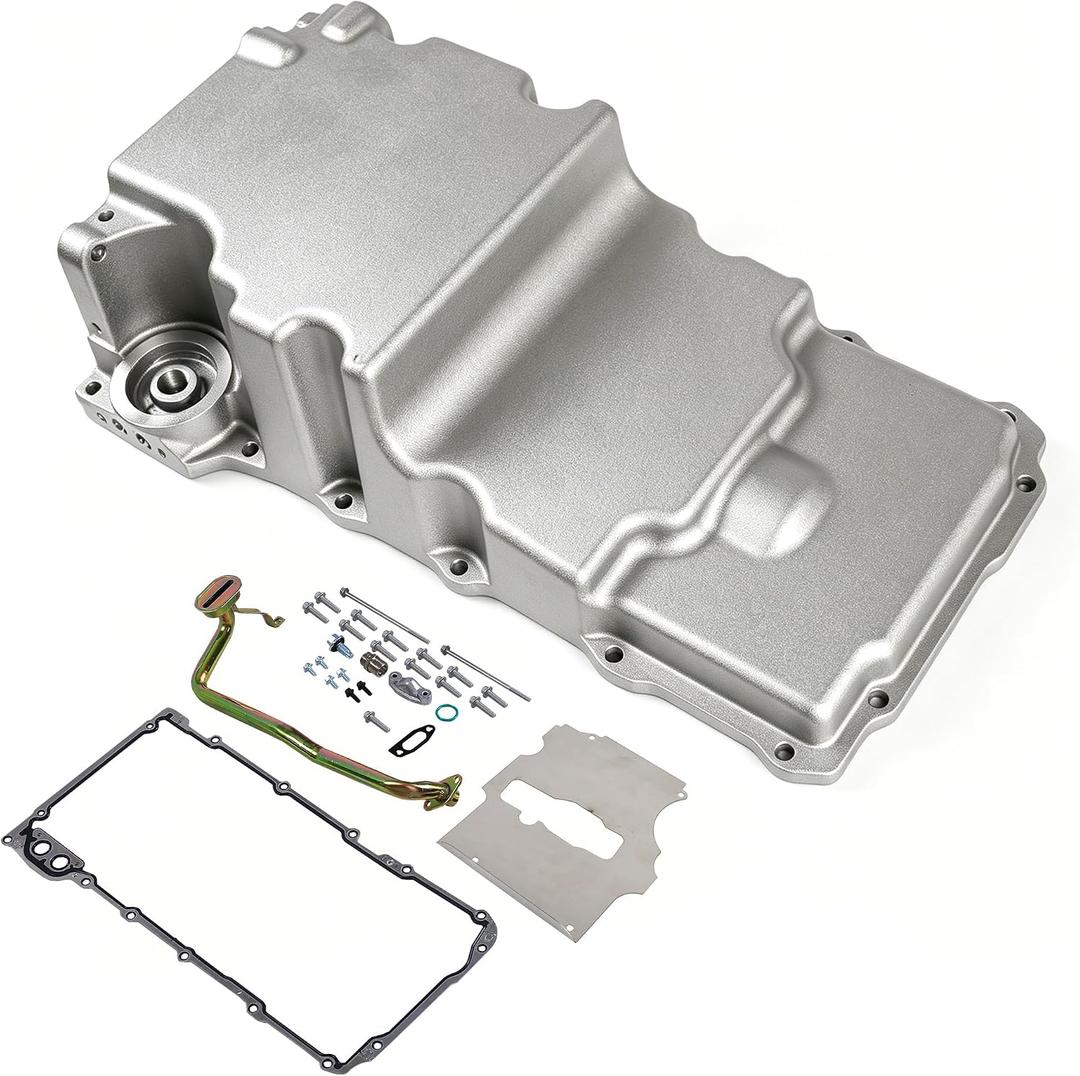 302-2 LS Swap Retrofit Engine Oil Pan Kit Classic GM | Compatible with Chevy Ventura Omega Camaro Nova F-body G-body 1964-1992 LS1 LS2 LS3 LS6 5.3L 5.7L 6.0L 6.5L Cast Aluminum