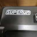Superun Walking Pad with 6% Incline, 2.5HP Treadmill, 300 lbs | 0.6-3.8 MPH Quiet Under Desk Treadmill – 2.5HP motor runs below 45dB, portable for home office and quiet typing