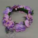 Vivivalue Floral Crown Girl Floral Headband Flower Headpiece Halo Wedding Party Photos