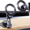 Nycetek Phone Mount Holde for Tesla, Foldable Dashboard/Magnetic Car Mount for Tesla, Super Stable Car Mount for Tesla Model Y/3/S/X Accessories 2025, Alloy Foldable Car Holder for iPhone Samsung