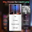 17 Colors Changing Liquid Motion Lamp with Remote,15.6" LED Night Light Relaxing Table Lamp for Kids & Adults, Liquid Light for Bedroom Home Decor