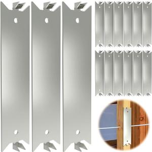 80 Pack Nail Protection Shield for Wood Studs, Cable Wire Protector, 6 x 1.5 Inch Anti-Nail Plates, Electrical