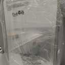 Bathroom Wood Black Cabinet with 20''x30'' Brushed Gold Metal Frame Curved Mirror, Recessed Medicine Cabinet, Bathroom Storage Cabinet