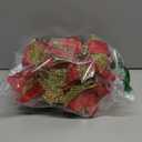 Childom 12 PCS Poinsettia Flower Artificial Poinsettia Christmas Decoration 8.7'' Dark Red Glitter Poinsettias Christmas Ornaments Xmas Tree Flower Decor with Clips DIY Xmas Wreath Home Party Decor