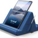 Lamicall Tablet Pillow Holder, Pillow Soft Pad - Bed Tablet Stand for Lap with Pocket & 4 Viewing Angles, for iPad Pro 11, 10.5, 12.9 Air Mini, Kindle, 4-13" Devices, Royal Blue