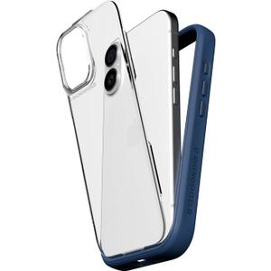 RhinoShield Phone Case Compatible with iPhone 17 | Mod NX - Modular Protective Bumper Case with Backplate, Shockproof with Military Grade Drop Protection - Navy Blue