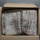 GENIMO Washable Area Rugs for Living Room, 8x10 Modern Non Slip Rugs, Low Pile Lightweight Soft Print Rug for Bedroom, Dining Room, Home Office, Grey