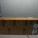 Acrylic Console Table, Entryway Table with Storage Shelves (Green)