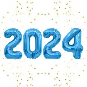 2024 Balloons, 40 Inch Giant Foil Number Balloons, Blue 2024 Balloon Numbers, 2024 New Years Eve Party Supplies, Graduation New Years Decorations 2024 for Party 2024 Balloons, 40 Inch Giant Foil Number Balloons, Blue 2024 Balloon Numbers, 2024 New Years Eve Party Supplies, Graduation New Years Decorations 2024 for Party