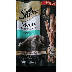 Sheba Meaty Tender Sticks Tuna Flavor - 5 Breakable Sticks (Pack of 10), Best By:  03/25/2027