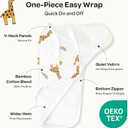 Momcozy Swaddles for Newborns, Quiet Fastener Swaddle Suitable for Infant 0-3 Months, New-Parent-Friendly Sleep Sack, Reduce Startle Reflex, Newborn Boys Girls Registry Essentials, 2-Pack, Bravery