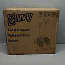 Stepper Machine with Resistance Bands, Mini Stepper with 300LBS Weight Capacity, Twist Stepper for Full Body Workout, Adjustable Step Height, Smooth and Quiet, Step Machine for Men Women