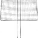 BESPORTBLE Fish Grill Basket, Fish Grilling Basket for Outdoor Stainless Steel Folding Grill Accessories Grill Basket for Bar Camping Picnics Parties