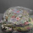 100% Cotton Patchwork Quilt Queen Size, Vintage Style Bed Cover, Sage Green Bedspread with Floral Pattern, Ultra-Soft Breathable Lightweight Spring Summer Coverlet Set