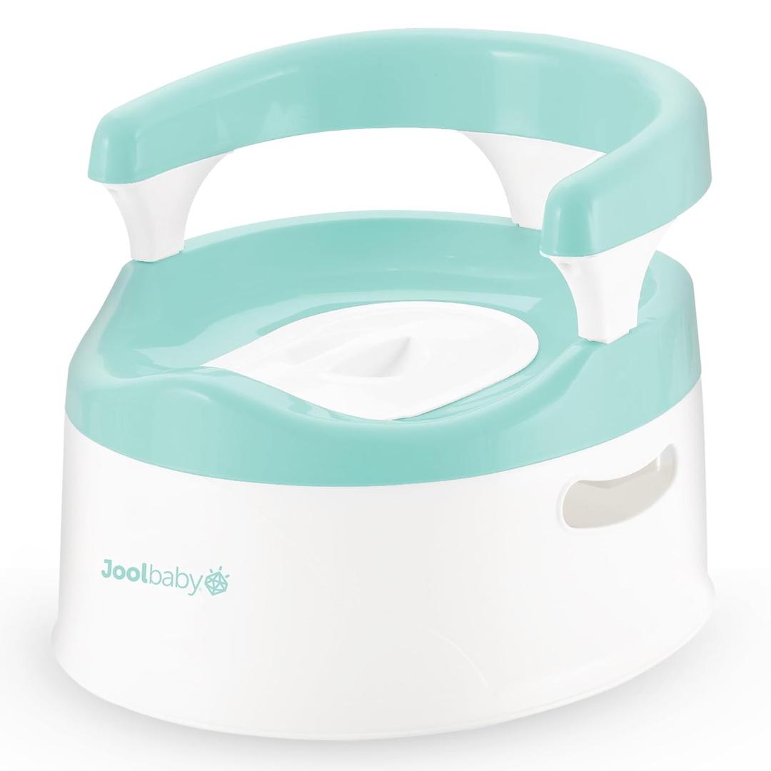 Jool Baby Potty Chair for Toddler Toilet Training - Splash Guard & Back Support (Aqua)