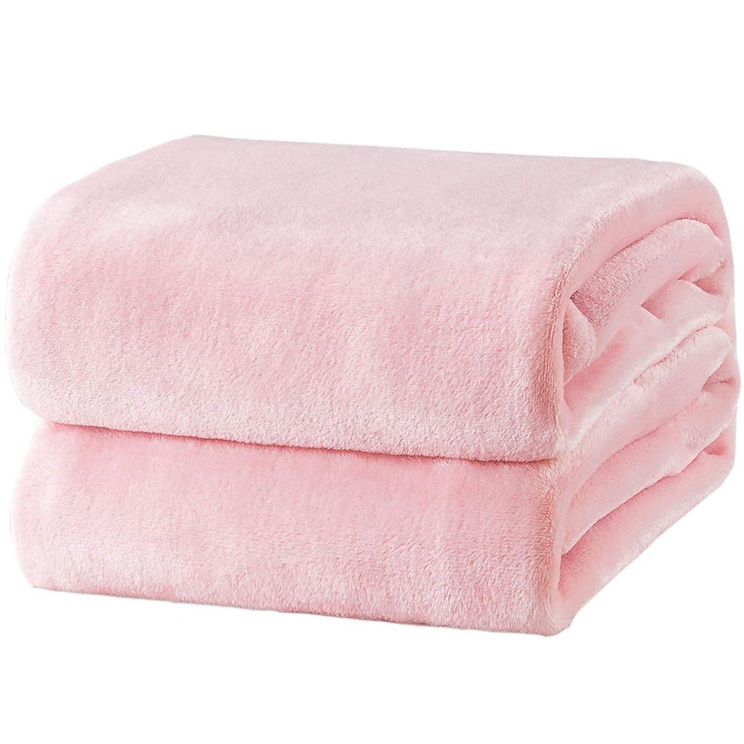 Bedsure GentleSoft Fleece Blankets King Size Pink - Valentines Blanket Soft Lightweight Plush Cozy Fuzzy Luxury Microfiber Throws, 108x90 inches