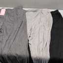 3 Pack Women's Lounge Maternity Pants, Casual Joggers Underbelly Pregnancy Sweatpants  and Pockets, XL