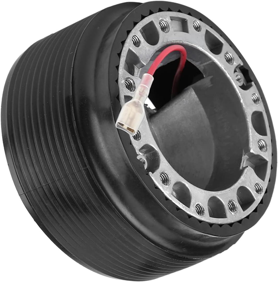 Steering Wheel Adapter, 0.6inch Aluminum 6 Hole Steering Wheel Racing Hub Adapter Quick Release Steering Wheel Kit Racing Hub Adapter for 323 Miata MX3 MX5 MX6