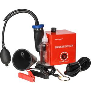 Smoke Leak Detector Automotive Smoke Machine for Detecting leaks in Vacuum, Fuel, EVAP and Other Automotive Systems. (Red Strap Model)