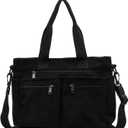 Makukke Tote Bag Women Large Crossbody Bag Stylish Handbag for Women Corduroy/Canvas Hobo Bag Fashion shoulder Bag Purse (Black)