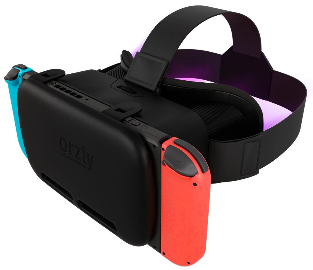 Orzly VR Headset Designed for Nintendo Switch & Switch OLED Console with Adjustable Lens for a Virtual Reality Gaming Experience and for Labo VR - Colour Pop - Gift Boxed Edition Tanami 