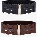 GRACE KARIN Women's Elastic Wide Belts Vintage Stretchy Belt Retro Fashion Cinch Belts for Dresses