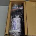 Water Pressure Booster Pump 110v 5.5 GPM 70 PSI, Self Priming Industrial Water Pump with Power Plug, Pipe Fittings Brass Connector Strainer Filter for RV/Caravan/Marine/Home/Garden Irrigation(Black)