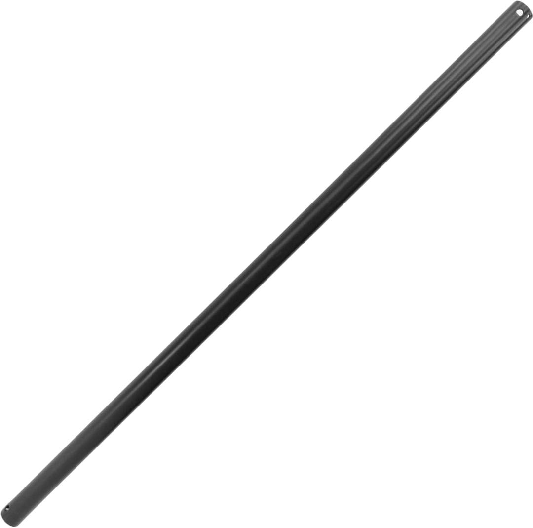 48 inch Ceiling Fan Downrod with 5 Extension Wires, 4ft Unthreaded Extension Down Rods, Dia 1in, Black