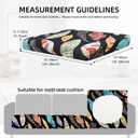 8Pcs Outdoor Cushion Covers, Elastic Patio Cushion Covers