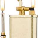 2 in 1 Lighter Permanent Match Antique Style Lift Arm Kerosene Lighter with Permanent Match (Bronze)