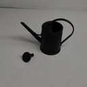 Plastic Indoor Watering Can with Sprinkler Head - 68 oz, 1/2 Gallon (Black)