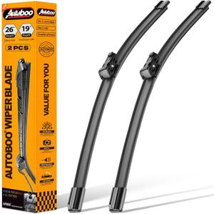 AUTOBOO 26"+19" Windshield Wipers Replacement for Tesla Model 3 2017 2018 2019 2020 2021 2022 2023 2024 2025 Model Y 2020 2021 2022 2023-2025 -Original Factory Quality (Pack of 2)