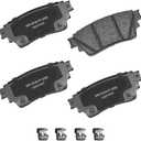 Bendix Premium SBC2200 Ceramic Rear Brake Pads for INFINITI QX60 2023-2022, Mitsubishi Outlander 2023-2022, Nissan Altima 2024-2019, Kicks 2024-2021, Pathfinder 2024-2022, Rogue 2023-2022