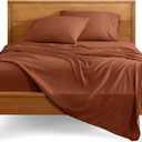 Bare Home Queen Sheet Set - 1800 Ultra-Soft Microfiber Queen Bed Sheets - Double Brushed - Deep Pockets - Easy Fit - 4 Piece Set - Bedding Sheets & Pillowcases (Queen, Terracotta)