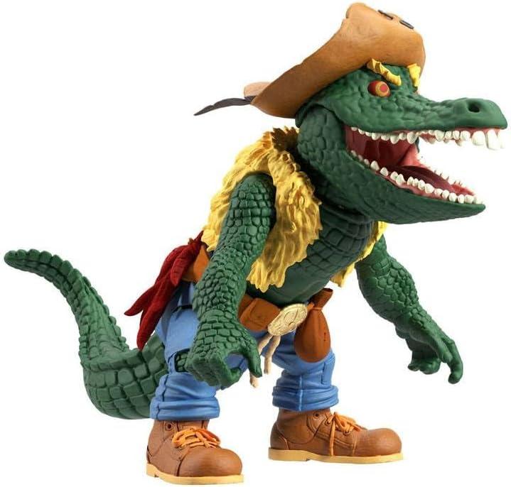 Super7 ULTIMATES! Teenage Mutant Ninja Turtles Leatherhead - 7" TMNT Action Figure with Accessories Classic Cartoon Collectibles and Retro Toys