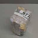 Grosun  White Paper Fans Paper Hand Fan Bamboo Folding Fan Handheld Fan Paper Folded Fan Paper Fan for Wedding Party and Home Decoration