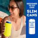 TahoeBay Slim Can Coolers - Blank Neoprene Beer Sleeves (Yellow)