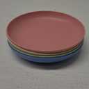 Wheat Straw Plates Lightweight Unbreakable Dinner Dishes Plates Set Dishwasher & Microwave Safe (Large 4 Pack 8')