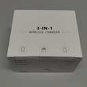 Wireless Charging Station,3 in 1 Charging Stand Made for Apple Watch Ultra 11 10 9 8 7 6 SE 5 4 3,Fast Wireless Charger Made for iPhone 17/Air/16/15/14/13/12,for AirPods Pro(with Adapter) (Black)