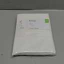 Royale Linens 100% Organic Cotton Fitted Sheet - Percale Weave - Super Soft Deep Pocket Bottom Sheets - White Elastic Sheet Twin XL Size - Twin XL Fitted Sheets Only - (39"x80"+15", White)