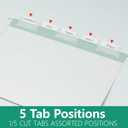 Letter Size Hanging File Folders,25 Reinforced Hanging Files in Assorted Colors,Designed for Home and Office Color Coded File Organization,25 per Box (5655U)