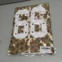 CSDAJIO Women's Leopard Short Sleeve One Off The Shoulder Oversized Crop Top Graphic Cropped Tee Loose T Shirt 99 Leopard Brown Medium (Brown, M)