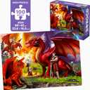 QUOKKA 100 Piece Puzzles for Kids Ages 4-6  3 Floor Puzzles for Toddlers 3-5  Toy for Learning Pirates & Constructions & Animals for 6-8 yo  Jigsaw Toddler Game for Boy and Girl