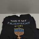 Funny Hanukkah Pajama - This is My Pajamakah Gift T-Shirt (L, Black)