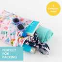 Bumkins Waterproof Wet Dry Bag for Baby, Travel, Swim Suit, Cloth Diaper, Pump Parts, Pool, Beach, Gym Clothes, Toiletry, Hook to Stroller, Daycare, Zipper Reusable Wetdry Packing Pouch, Cowgirl Boots