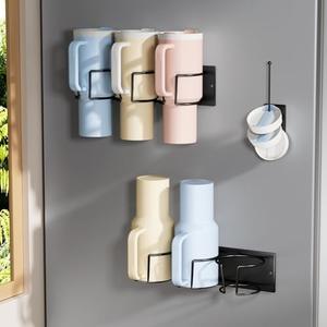 Abiglifty Magnetic Cup Holder for Stanley 40oz,Tumbler Organizer for Refrigerator with 2 Holders & 1 Lid Rack, Stanley Storage Organizer, Tumbler Cup Lids Accessories Storage, Black Abiglifty Magnetic Cup Holder for Stanley 40oz,Tumbler Organizer for Refrigerator with 2 Holders & 1 Lid Rack, Stanley Storage Organizer, Tumbler Cup Lids Accessories Storage, Black