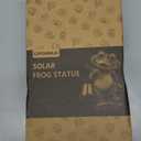 Outdoor Frog Garden Decor: 11'' Yard Decoration with Solar Lantern Funny Frog Statue Gifts for Women Mother's Day Housewarming Gift