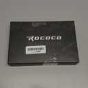 ROCOCO Pizza Cutter Ulu Knife  Full Tang Mezzaluna Rocker Chopper with Sheath for Kitchen, Camping, BBQ, Gifts for Men Women