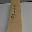 KAMANINA Curtain Rods for Windows 72 to 144 Inches (6-12ft) Long Heavy Duty Curtain Rod, 7/8 Inch Adjustable Decorative Drapery Rods with Netted Texture Finials, Bronze, Size: 32-144"